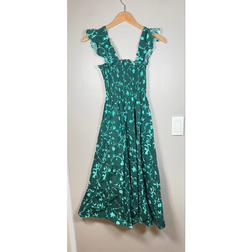 Hill House Home Ellie Nap Dress Emerald Botanical size XS - Picture 6 of 12